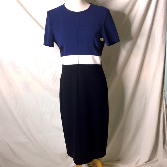 SOLD JUDITH & CHARLES Colorblock Dress NEW Sz 10 - Picture 5 of 10